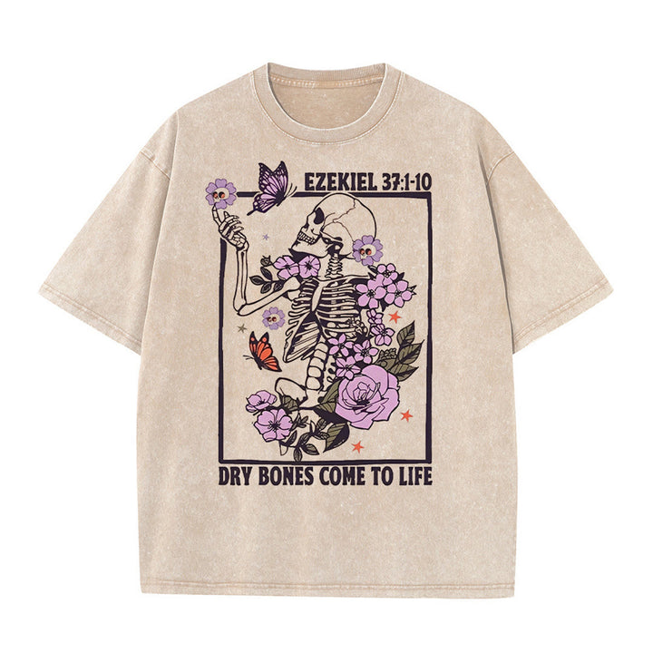 Christianartworkshop Dry Bones Come To Life Unisex gewaschenes T-Shirt