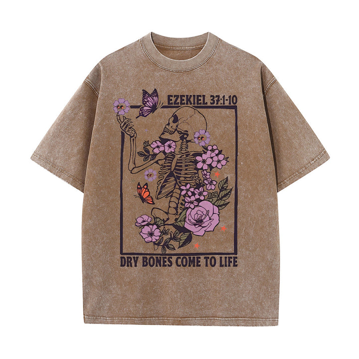 Christianartworkshop Dry Bones Come To Life Unisex gewaschenes T-Shirt