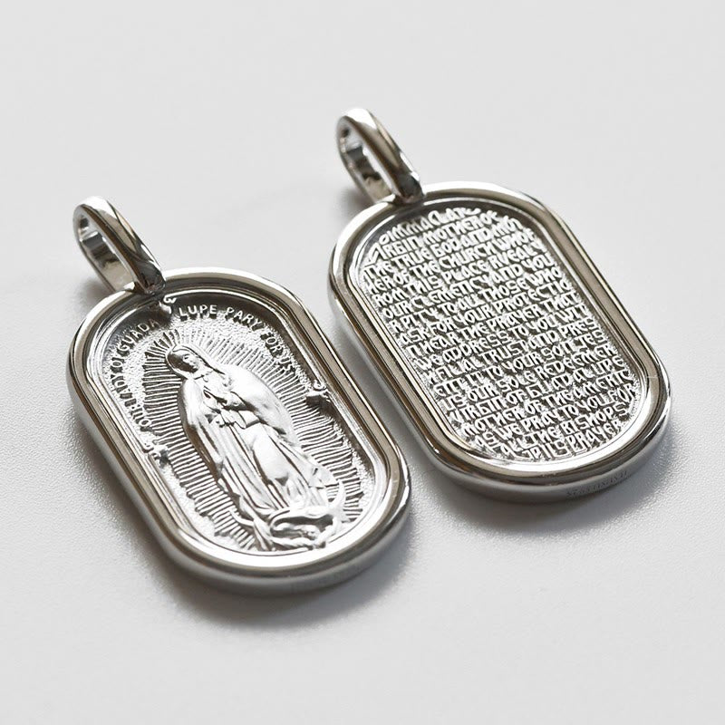 Christianartworkshop Halskette mit Anhänger „Unsere Liebe Frau von Guadalupe“ aus 925er Sterlingsilber, elegant - image 3