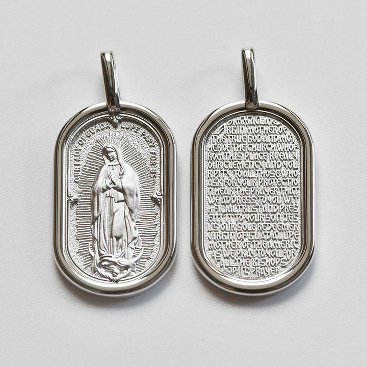 Christianartworkshop Halskette mit Anhänger „Unsere Liebe Frau von Guadalupe“ aus 925er Sterlingsilber, elegant - image 2