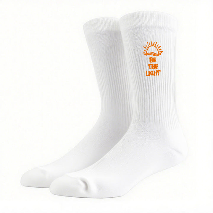 Christianartworkshop Sei das Licht mit schimmernden Sea Horizon Crew-Socken: Strahle mit Geist - image 4