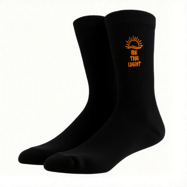 Christianartworkshop Sei das Licht mit schimmernden Sea Horizon Crew-Socken: Strahle mit Geist - image 10