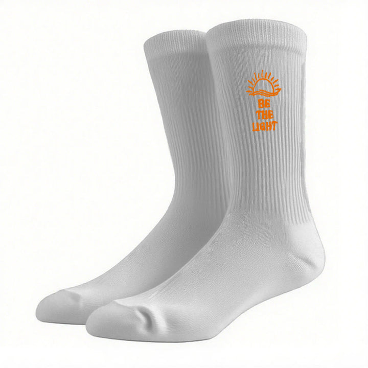 Christianartworkshop Sei das Licht mit schimmernden Sea Horizon Crew-Socken: Strahle mit Geist - Grau - Damen (EU 36–39/US 8,5–9) - image 12