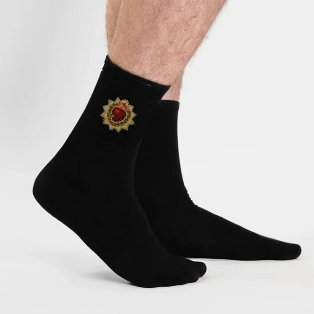 Christianartworkshop Socken „Göttliche Liebe, Heiliges Herz Jesu“: „Walk in Devotion“ - image 2