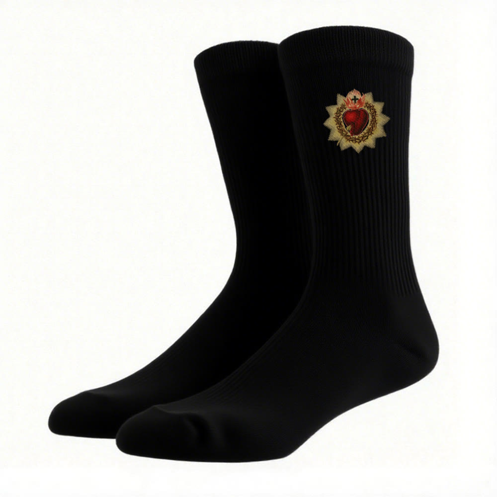 Christianartworkshop Socken „Göttliche Liebe, Heiliges Herz Jesu“: „Walk in Devotion“ - image 6