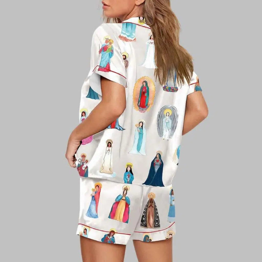 Christianartworkshop Katholisches Pyjama-Set „Unsere Liebe Frau von Guadalupe“: Schlafen Sie eingehüllt in heilige Gnade - image 2