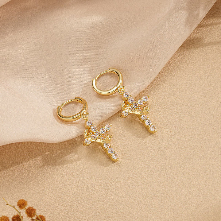 Christianartworkshop Moderne Halskette mit Kreuz „Crowned in Faith“ und Ohrringen - image 13