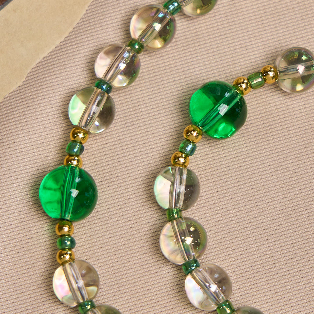 Christianartworkshop Eleganter Rosenkranz in klarem Weiß und Grün mit Unserer Lieben Frau von Guadalupe - image 10