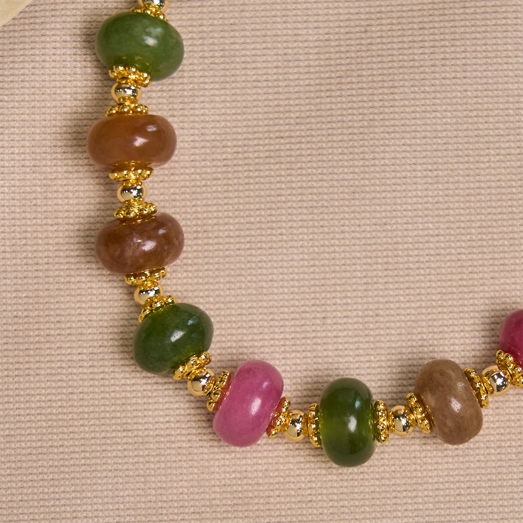 Christianartworkshop Turmalin-Abakus-Perlenarmband mit Kreuz und Wundertätiger Medaille - image 6