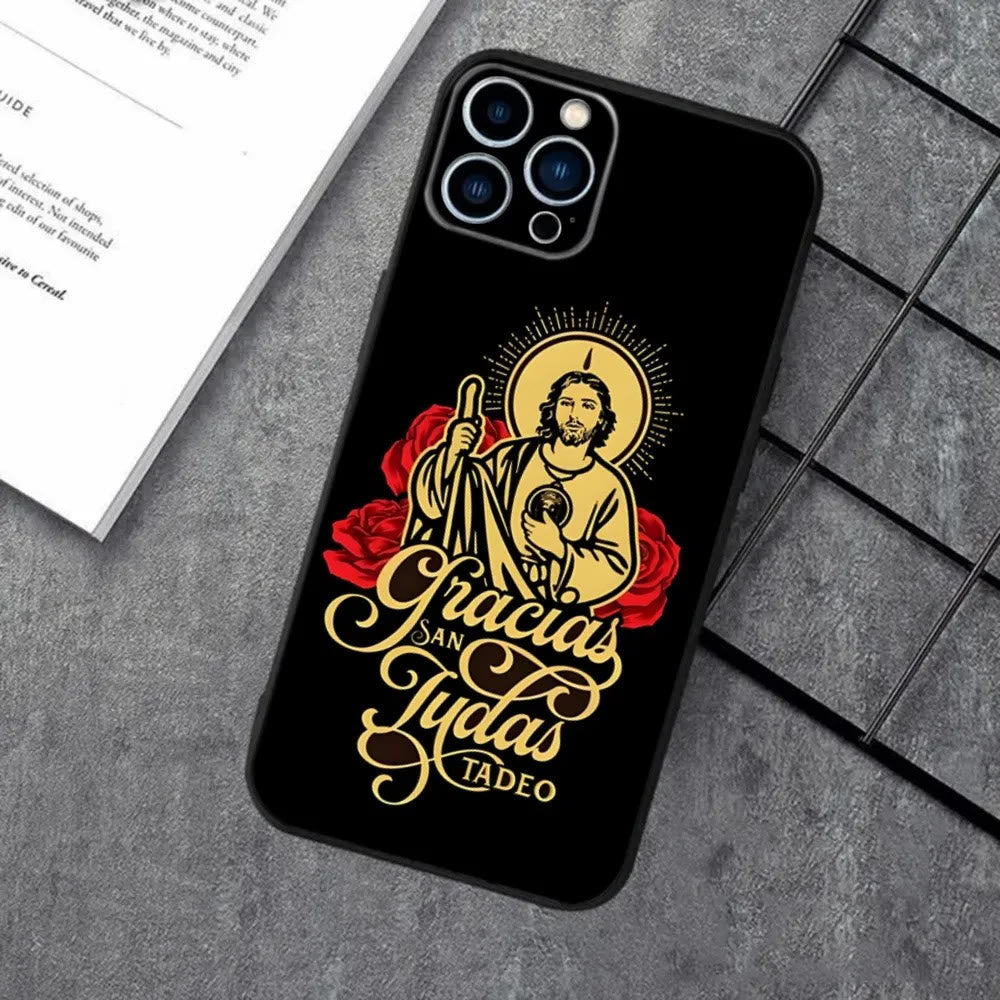 Christianartworkshop Holy Jesus Classic Art Handyhülle: Heiliges Design und Frieden - Graceful Gold - 15plus - image 8