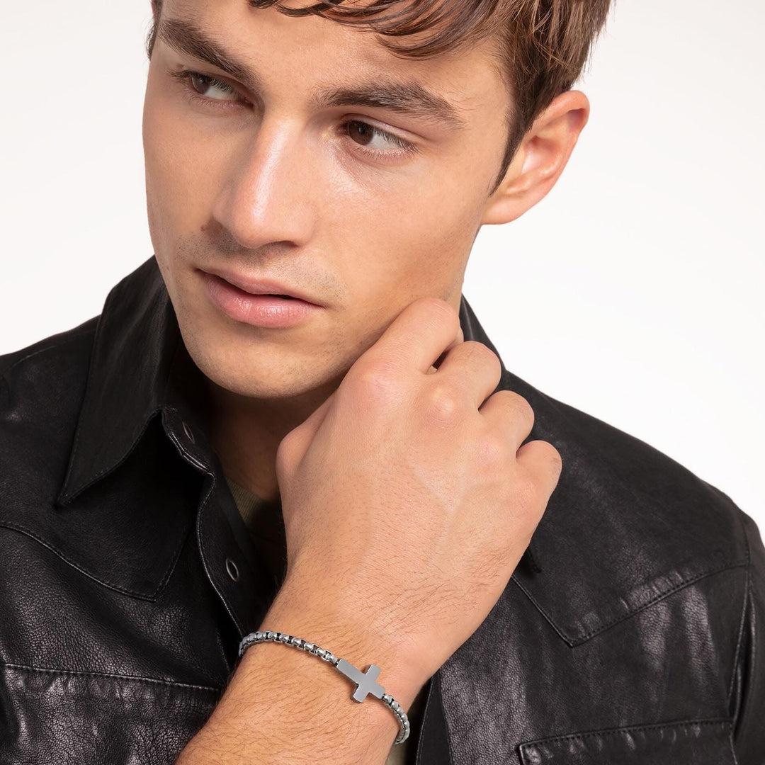Christianartworkshop Minimalistische Kreuzkettenarmbänder: Zwei Farben mit Segenskarte - image 8