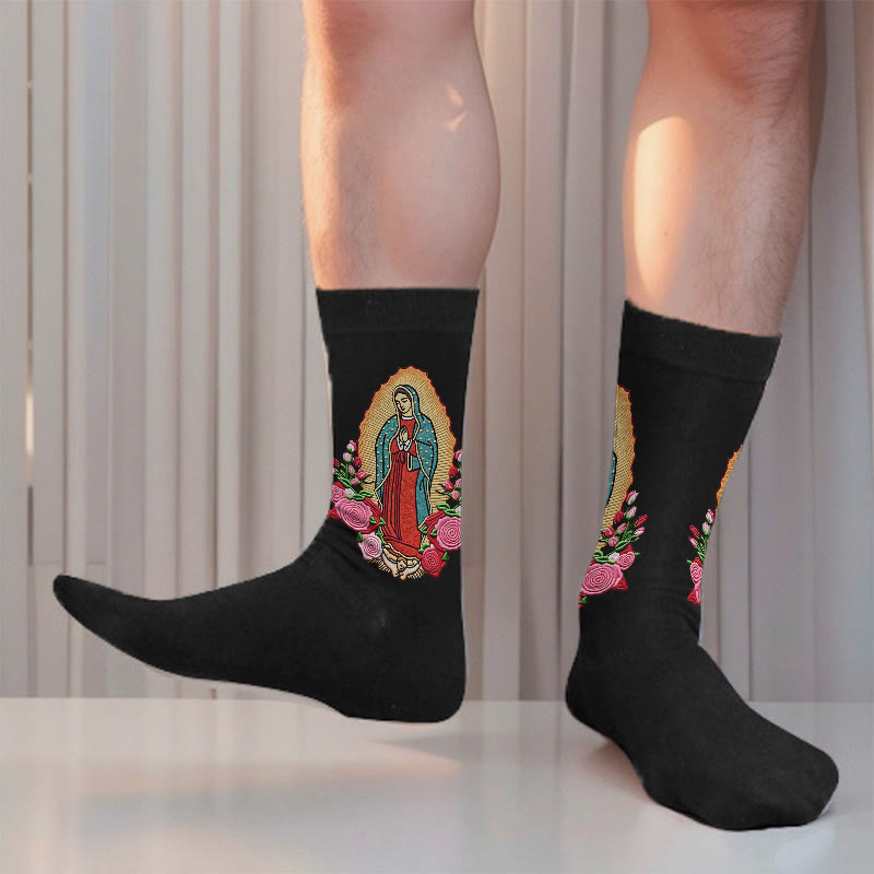 Christianartworkshop Treue Unisex-Socken „Unsere Liebe Frau von Guadalupe“, die Glauben und täglichen Segen bringen - image 2
