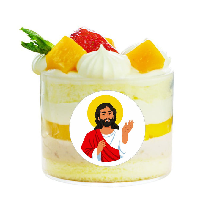 Christianartworkshop Runde Aufkleber „Jesus liebt dich“: 12 treue Stile, um Gottes Liebe zu teilen - image 4