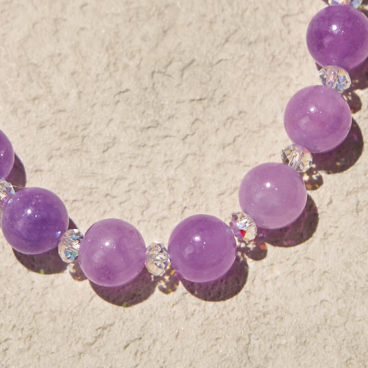 Christianartworkshop Handgefertigte Andachtsarmbänder mit violetten Perlen und funkelndem Kruzifix - image 6
