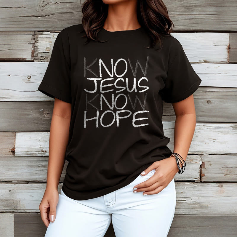 Christianartworkshop Unisex-T-Shirt „Kenne Jesus, kenne die Hoffnung“ - image 6