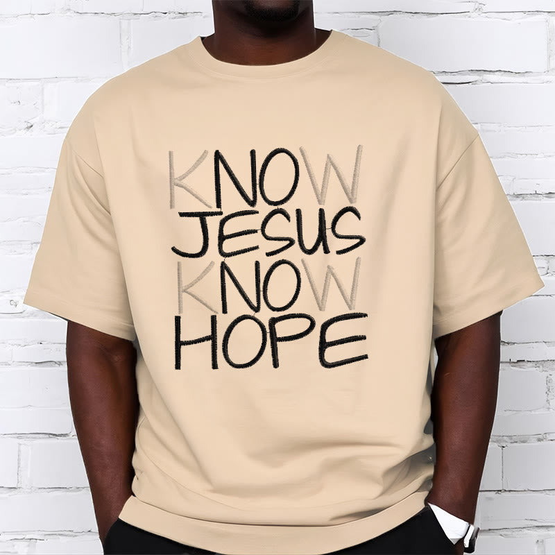 Christianartworkshop Unisex-T-Shirt „Kenne Jesus, kenne die Hoffnung“ - image 1