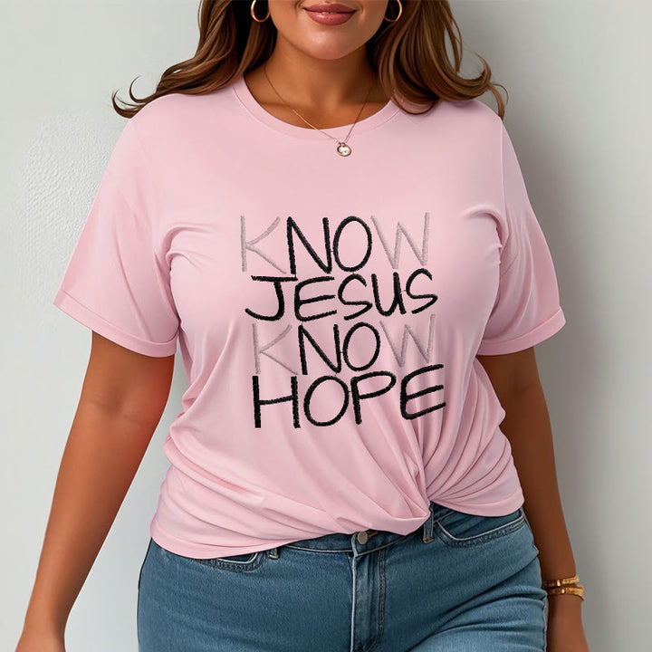 Christianartworkshop Unisex-T-Shirt „Kenne Jesus, kenne die Hoffnung“ - image 18