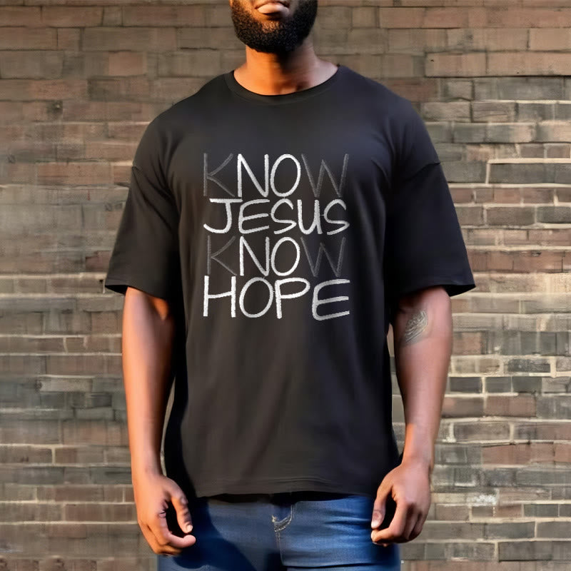 Christianartworkshop Unisex-T-Shirt „Kenne Jesus, kenne die Hoffnung“ - image 6