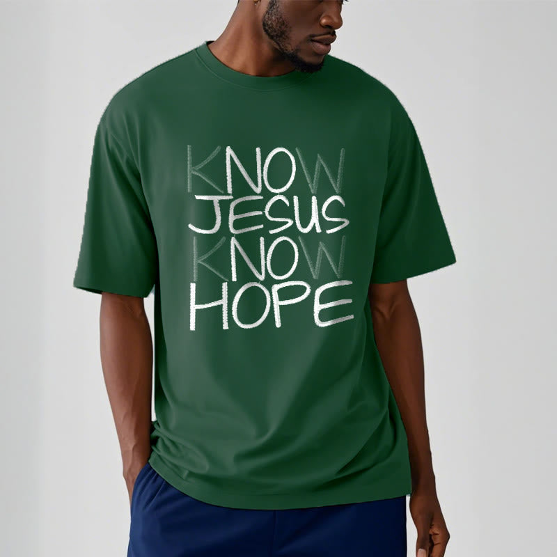 Christianartworkshop Unisex-T-Shirt „Kenne Jesus, kenne die Hoffnung“ - image 11