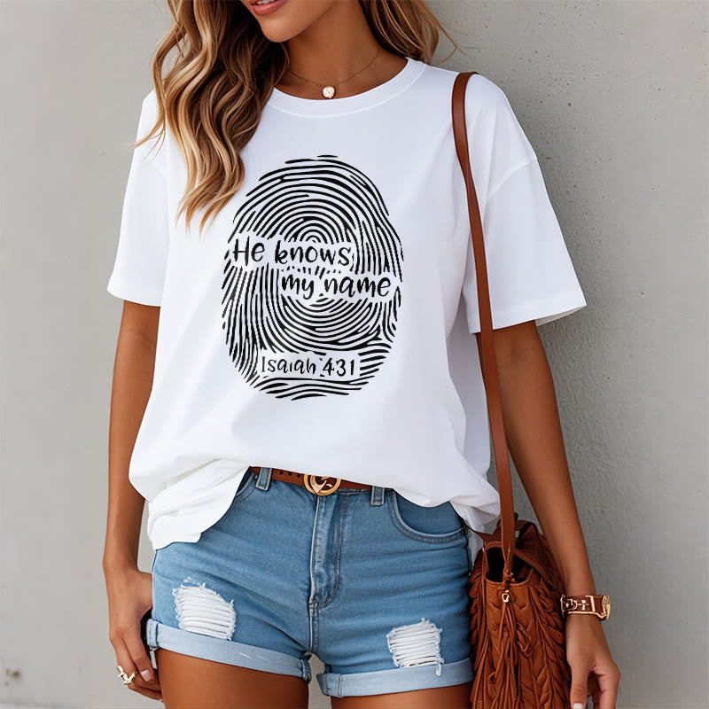 Christianartworkshop Unisex-T-Shirt mit Bibelvers und Fingerabdruck - image 8