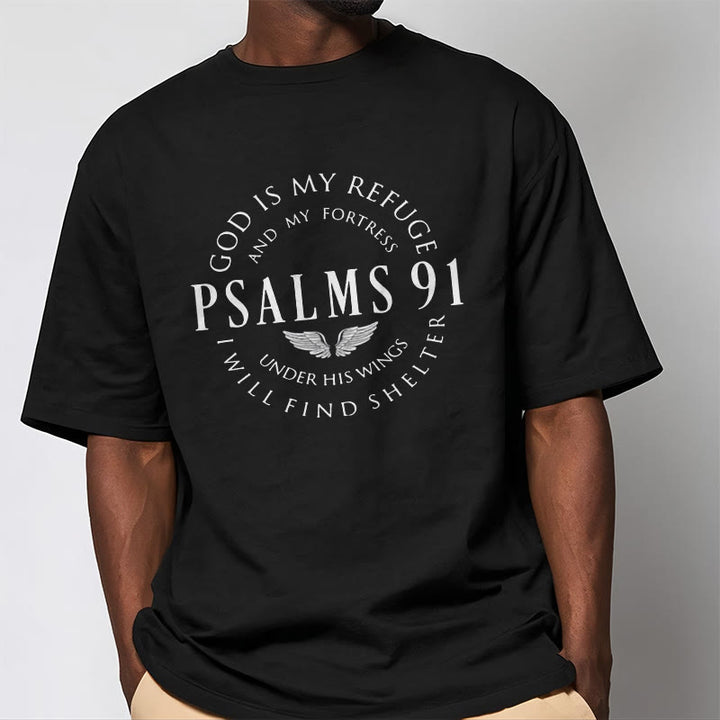 Christianartworkshop Psalm 91 Gott ist meine Zuflucht Unisex T-Shirt - image 5