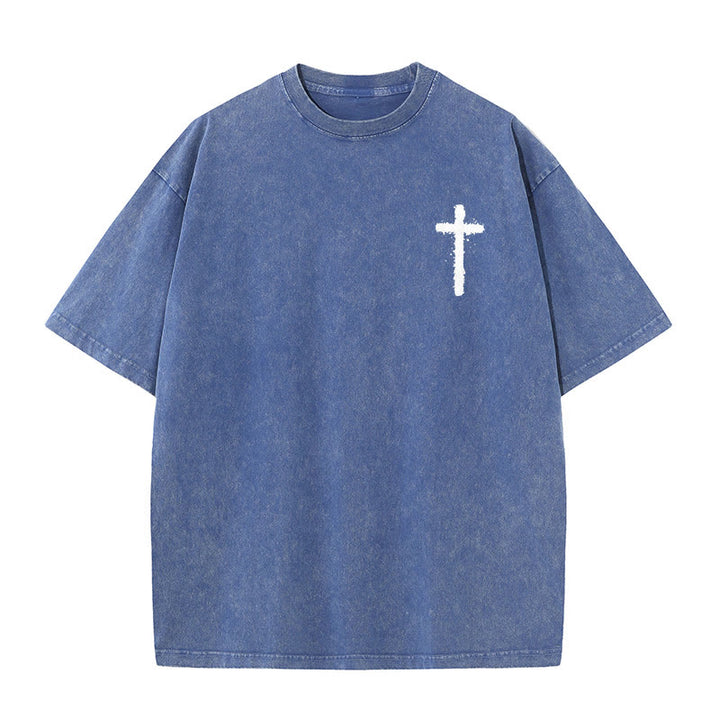 Christianartworkshop Jesus ist König Christliches Unisex-T-Shirt, gewaschen - image 13