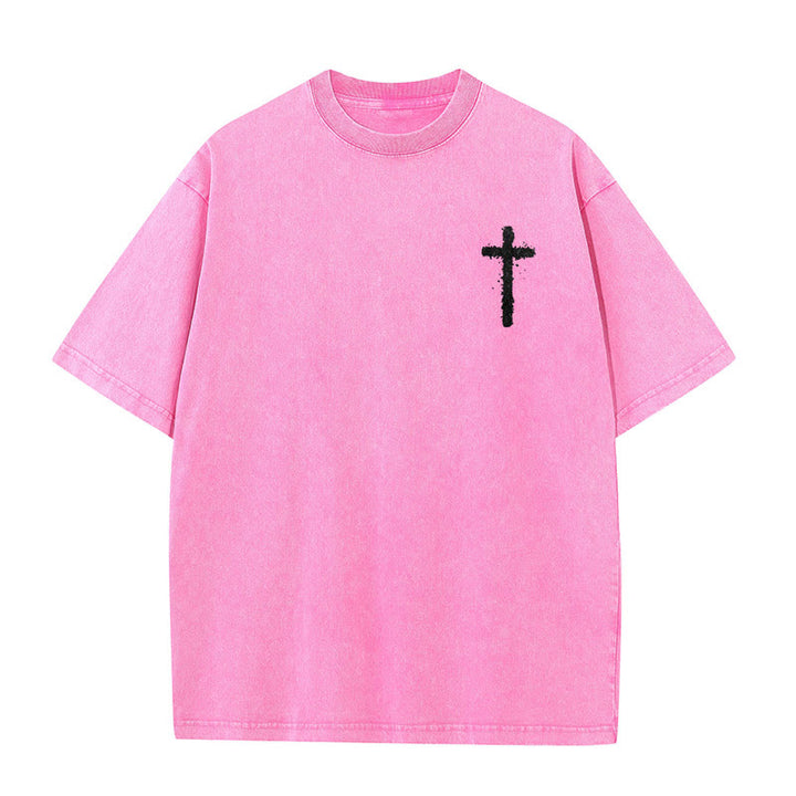 Christianartworkshop Jesus ist König Christliches Unisex-T-Shirt, gewaschen - image 21