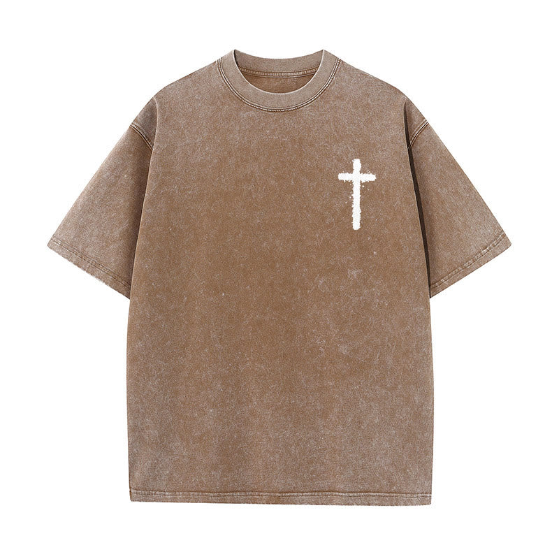Christianartworkshop Jesus ist König Christliches Unisex-T-Shirt, gewaschen - image 17