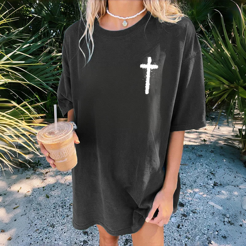 Christianartworkshop Jesus ist König Christliches Unisex-T-Shirt, gewaschen - image 4