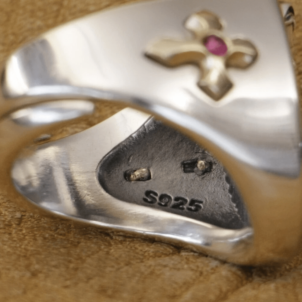 Christianartworkshop Ovaler Ring der Jungfrau Maria aus 925er Silber, göttlicher Schutz und Gebet - image 6