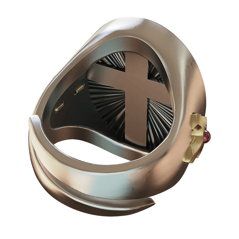 Christianartworkshop Ring „Heiliges Herz Jesu“ aus 925er Silber: Symbol der Liebe und Aufopferung - image 9