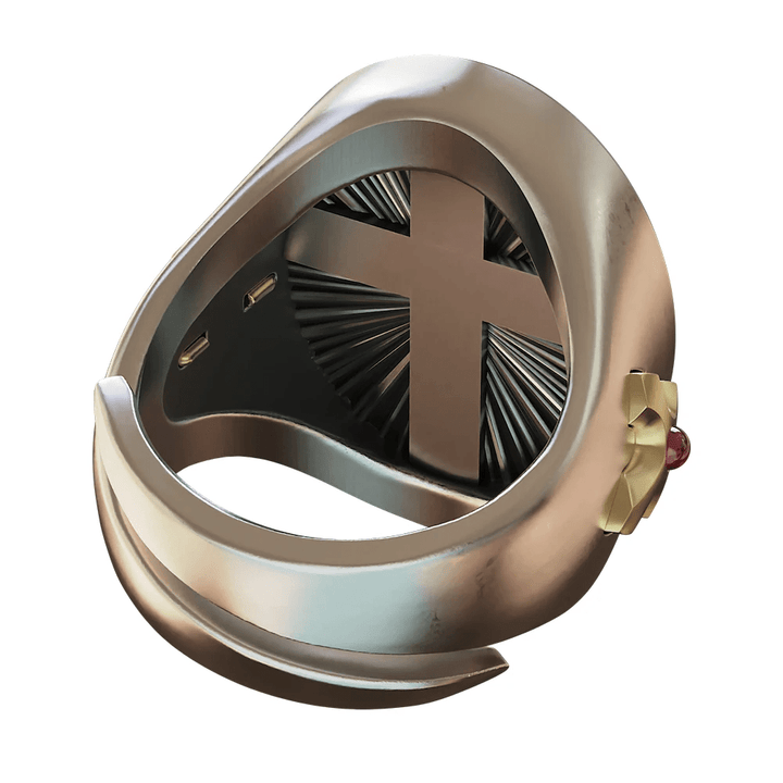 Christianartworkshop Ring „Heiliges Herz Jesu“ aus 925er Silber: Symbol der Liebe und Aufopferung - image 9