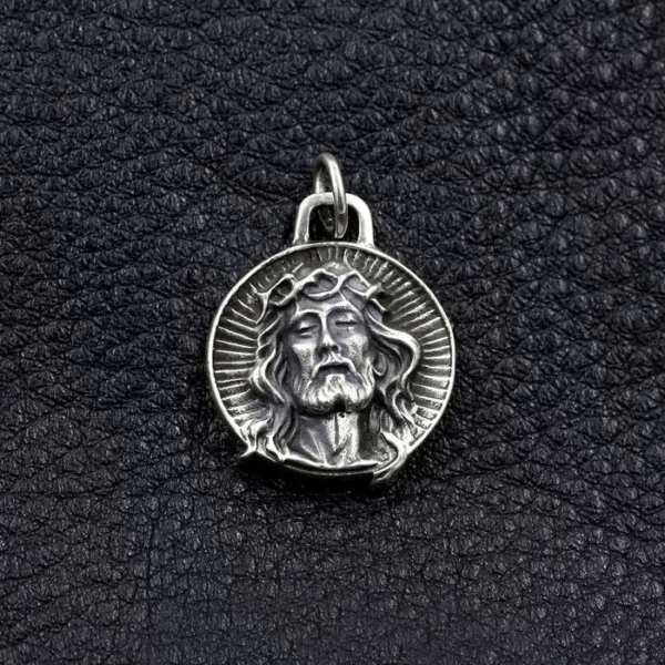 Christianartworkshop 925 Sterling Silber Jesus Dornenkrone Heilige Halskette - image 2