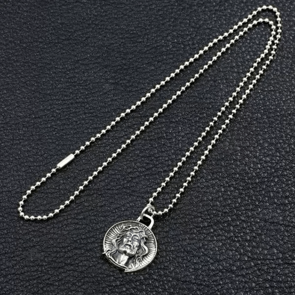 Christianartworkshop 925 Sterling Silber Jesus Dornenkrone Heilige Halskette - image 3