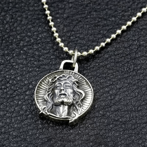 Christianartworkshop Halskette mit Jesus-Dornenkrone, 925er Sterlingsilber, Heilige - image 2