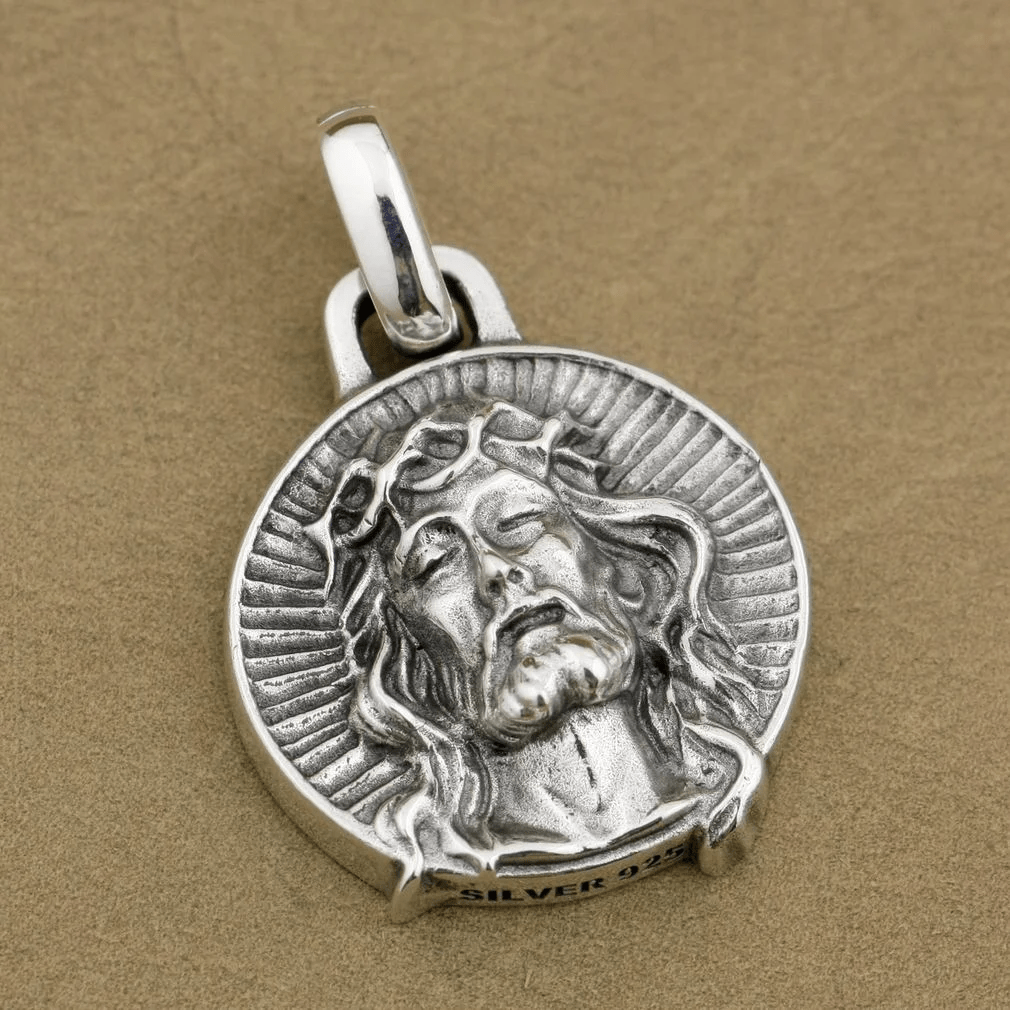 Christianartworkshop Halskette mit Jesus-Dornenkrone, 925er Sterlingsilber, Heilige - Jesus - image 1