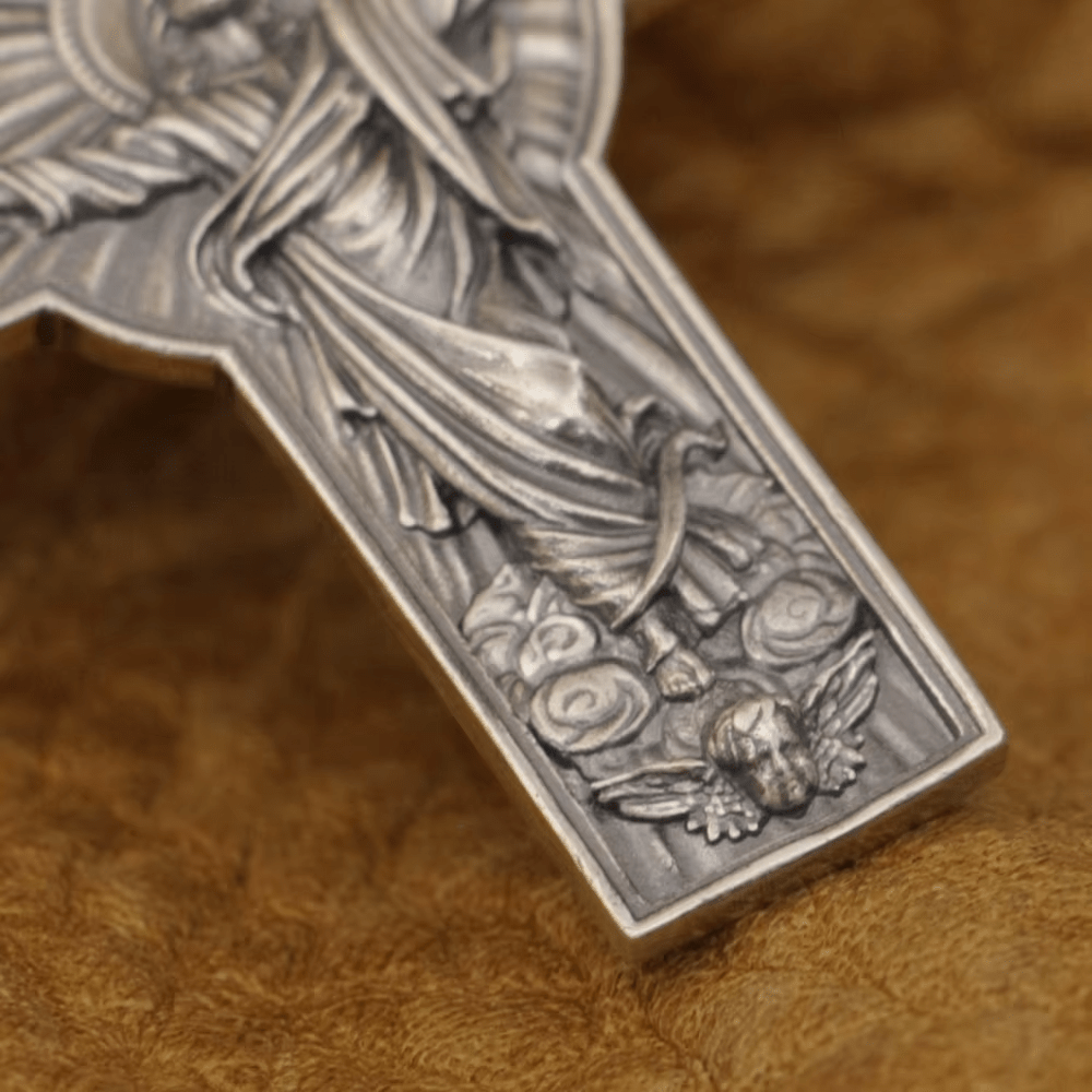 Christianartworkshop Halskette mit Taube des Heiligen Geistes, Himmelfahrt Jesu Christi, Sterlingsilber - image 9