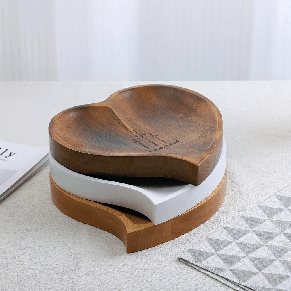 Christianartworkshop Gebetsschale aus Holz in Herzform, 3 Farben, mit Glaubensnotizkarten - image 3