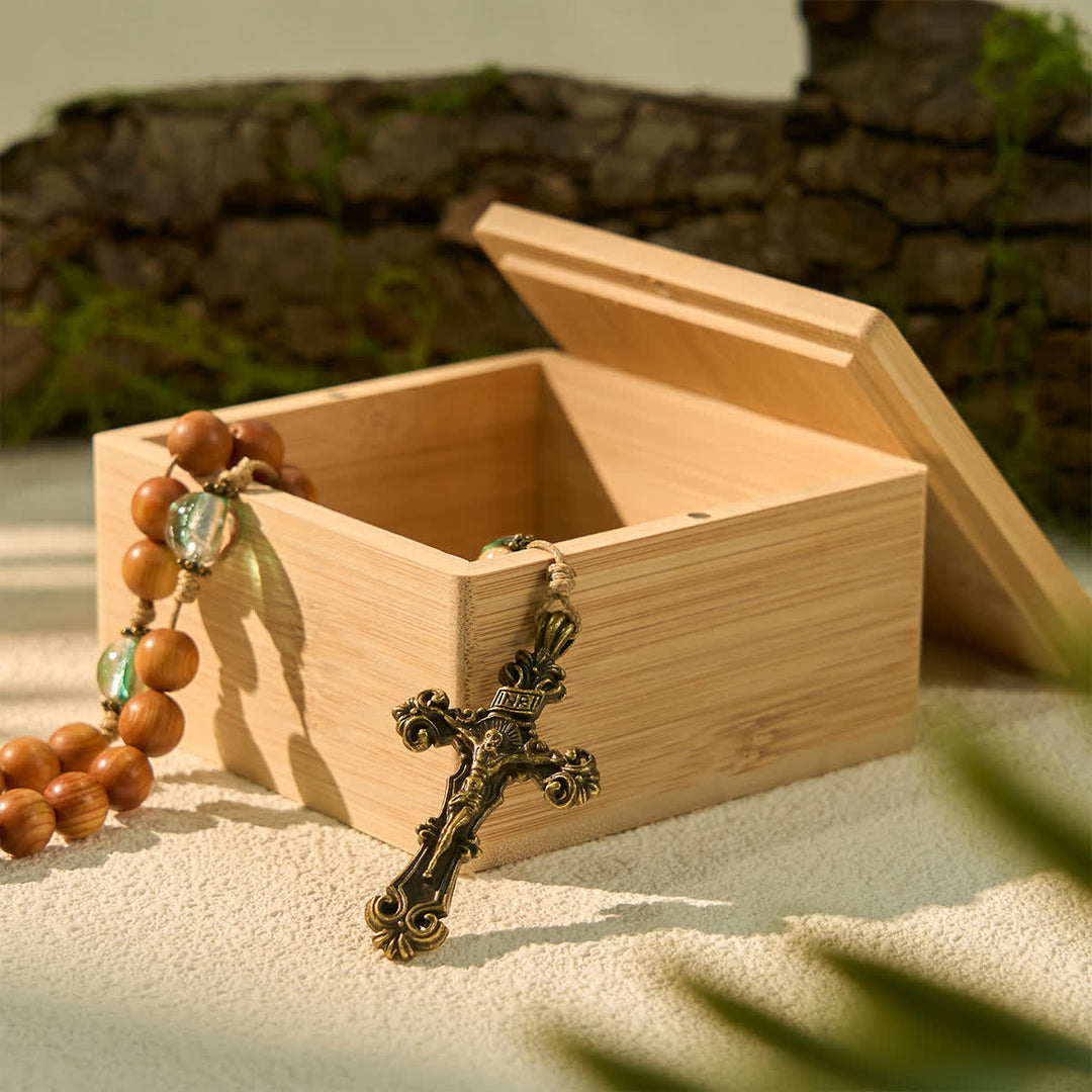 Heiliger Rosenkranz Holz Geschenkbox - Heiliger Rosenkranz Holz Geschenkbox 9 € - image 1
