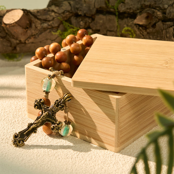 Heiliger Rosenkranz Holz Geschenkbox - image 4