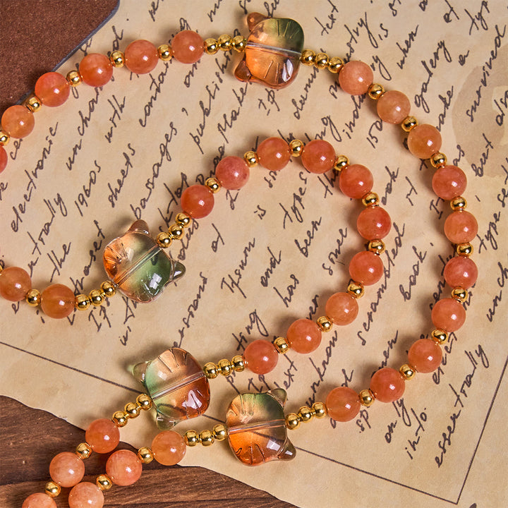 Christianartworkshop Orange getigerte Katze Segen mit Karneolperlen Gebet Tier Rosenkranz - image 7