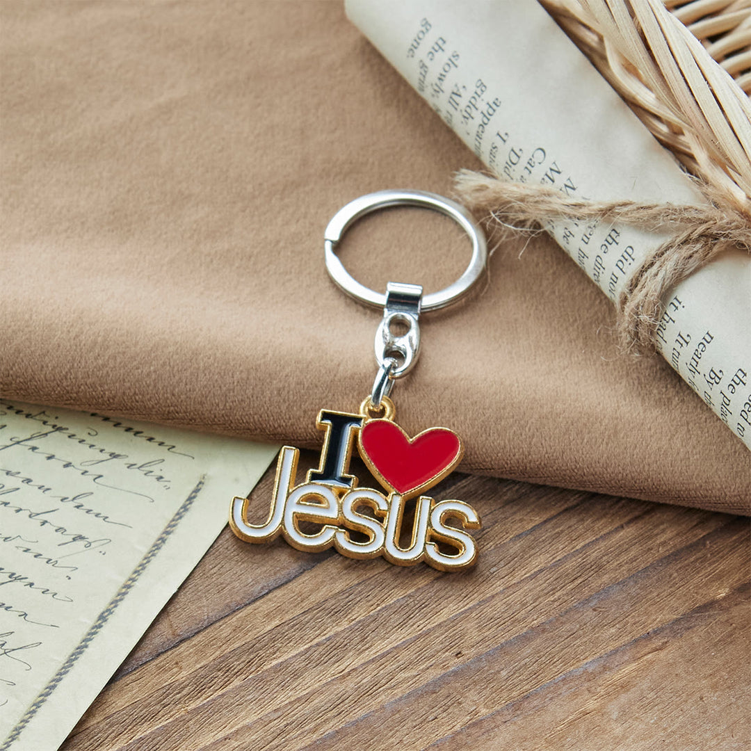 Christianartworkshop Believer's Choice Faithful Heart 4color I Love Jesus Schlüsselanhänger - image 6