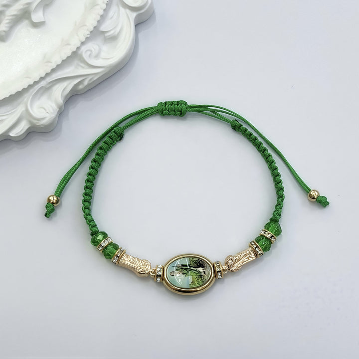 Christianartworkshop St. Jude Grünes Seil verstellbare Armbänder für Segen und göttliche Führung - image 4