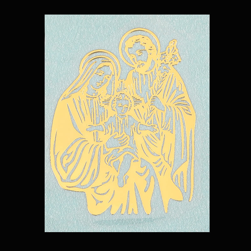 Christianartworkshop Goldener Heiligenaufkleber fürs Telefon: Mehrere Heilige Figuren verfügbar - image 2
