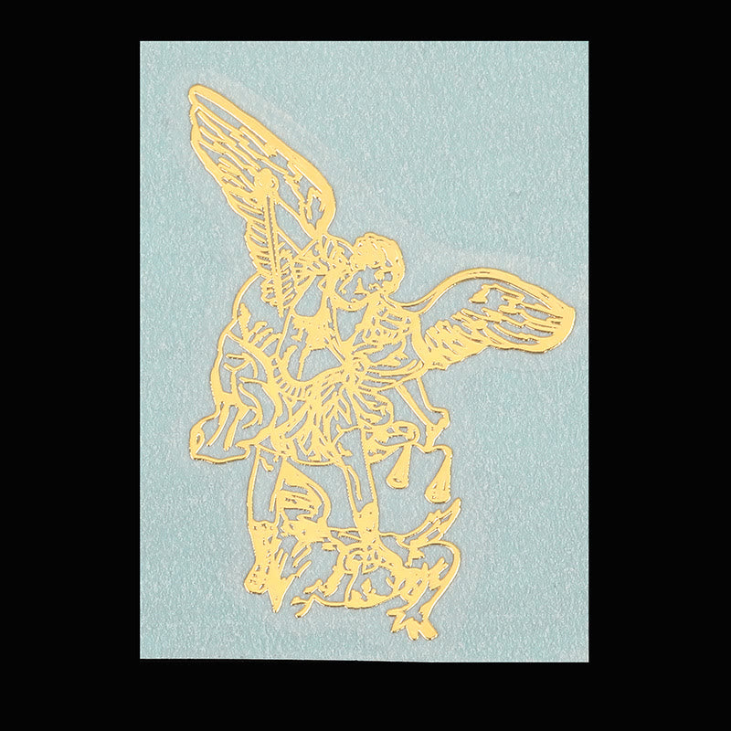 Christianartworkshop Goldener Heiligenaufkleber fürs Telefon: Mehrere Heilige Figuren verfügbar - image 4