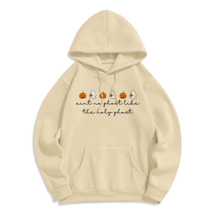 Christianartworkshop No Ghost Like the Holy Ghost Kapuzenpullover aus Polyester mit Fleecefutter - Beige - 2XL - image 3