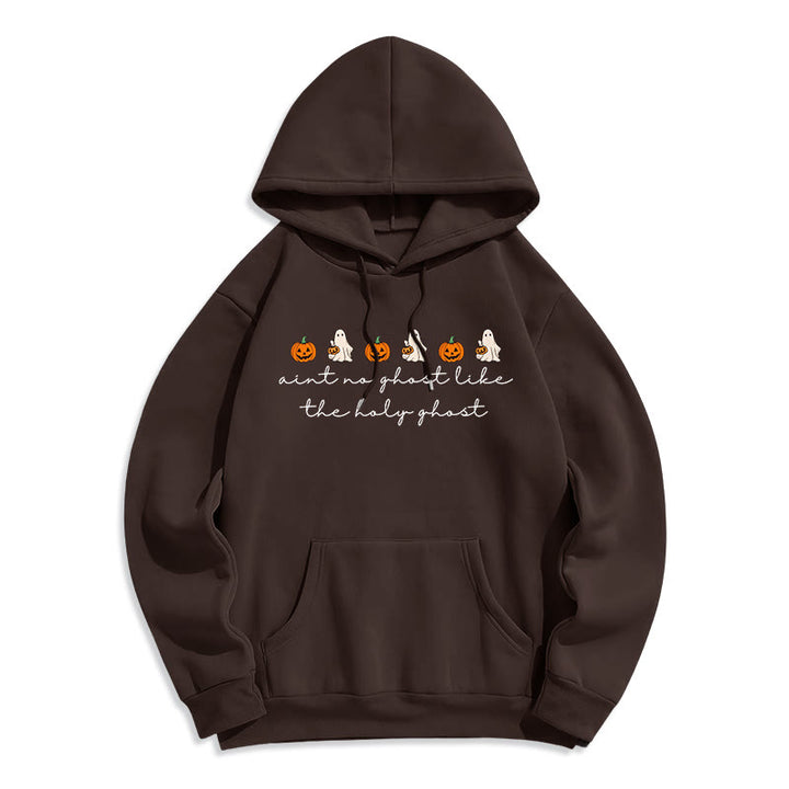 Christianartworkshop No Ghost Like the Holy Ghost Kapuzenpullover aus Polyester mit Fleecefutter - Braun - 2XL - image 1