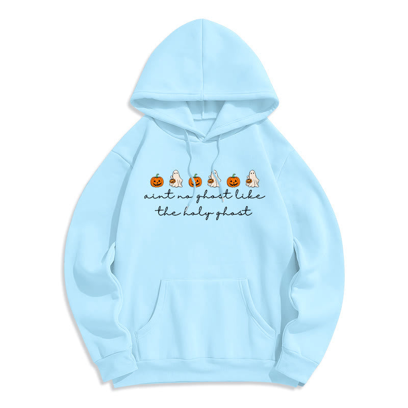 Christianartworkshop No Ghost Like the Holy Ghost Kapuzenpullover aus Polyester mit Fleecefutter - Blau - 2XL - image 5