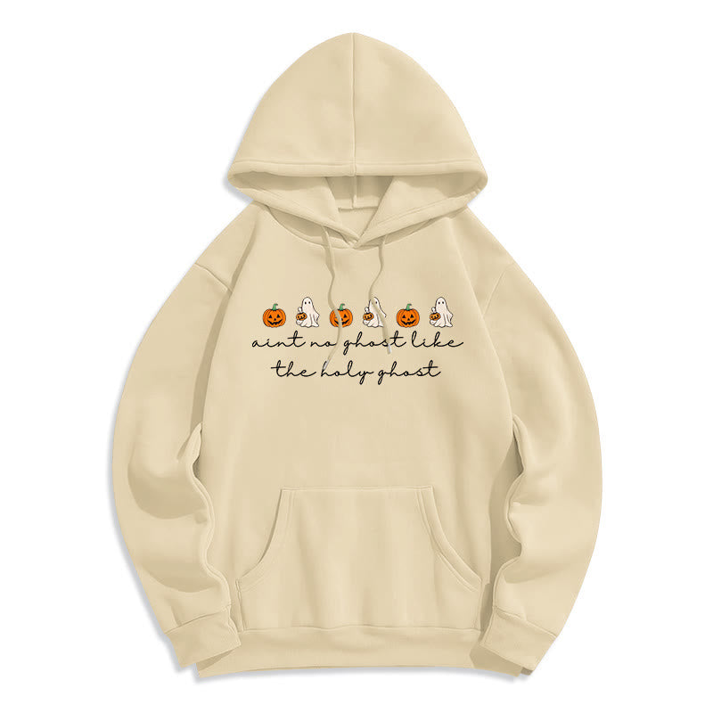 Christianartworkshop No Ghost Like the Holy Ghost Kapuzenpullover aus Polyester mit Fleecefutter - Beige - 2XL - image 2