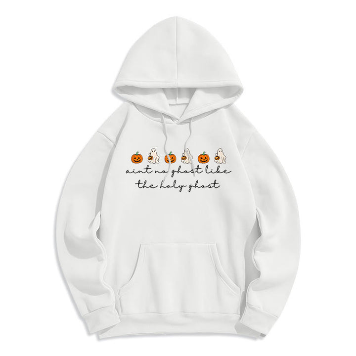 Christianartworkshop No Ghost Like the Holy Ghost Kapuzenpullover aus Polyester mit Fleecefutter - Weiß - 2XL - image 4